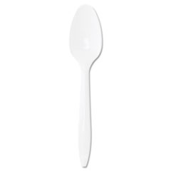 COU ** Style Setter Mediumweight Plastic Teaspoons, White, 1000/Carton