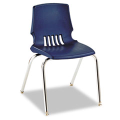 COU ** Proficiency Student Shell Chair, 18" Seat Height, Regatta Shell, 4/Car