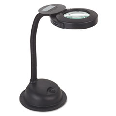 COU ** Gooseneck Compact Fluorescent Desk Magnifier Lamp, 12-1/2" High, Black