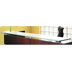 COU ** Napoli Series Glass Reception Counter, 87w x 14d, Frosted