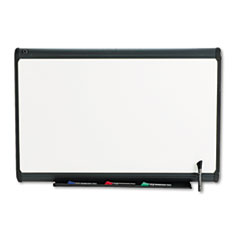 COU ** Premium Dry Erase Board, Porcelain/Steel, 36 x 24, White/Gray Frame