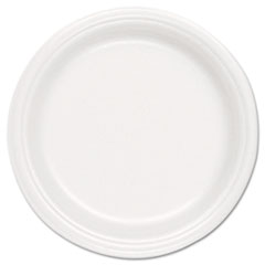 COU ** Foam Plate, 9 Diameter, White, 125/Pack, 500/Carton