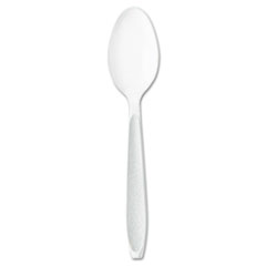 COU ** Impress Heavyweight Full-Length Polystyrene Cutlery, Teaspoon, White,