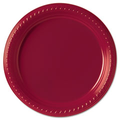 COU ** PLATE,PLASTIC,9",RED,25/PK