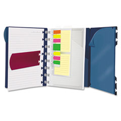 Ampad Versa Crossover Notebook, Wide Ruled, 9 x 7-1/4, Navy, 60 White Sheets