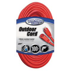 CCI Vinyl Outdoor Extension Cord, 100ft, 13 Amp, Red