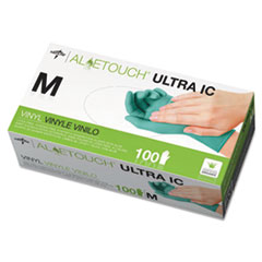 MotivationUSA Aloetouch Ultra IC Vinyl Exam Gloves, Powder Free, Medium, 100/Box