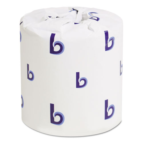 Boardwalk Office Packs Standard Bathroom Tissue, 2-Ply, White, 500 Sheets/RL, 48 Rolls/CT