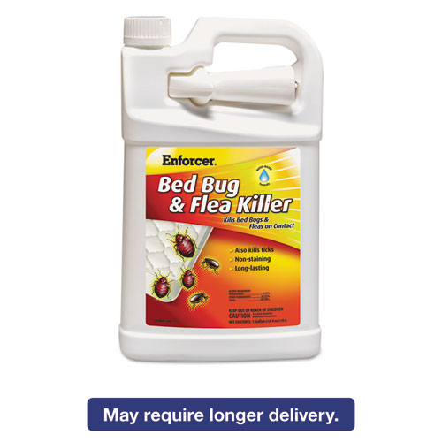 Enforcer Products Bed Bug & Flea Killer, 1 gal Bottle, For Bed Bugs