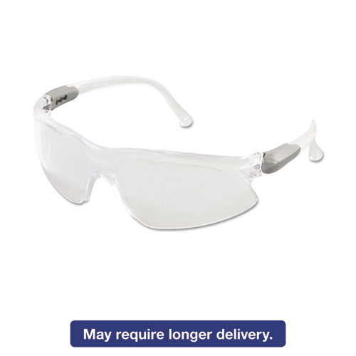Jackson Safety V20 Visio Safety Glasses, Silver Frame, Clear Lens