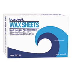 COU Interfold-Sheet Deli Paper, 8" x 10 3/4", White, 500 Sheets/Box