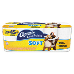 Charmin Essentials Soft Bathroom Tissue, 2-Ply, 4 x 3.92, 200/Roll, 6 Roll/Pk, 8 Pk/Ctn