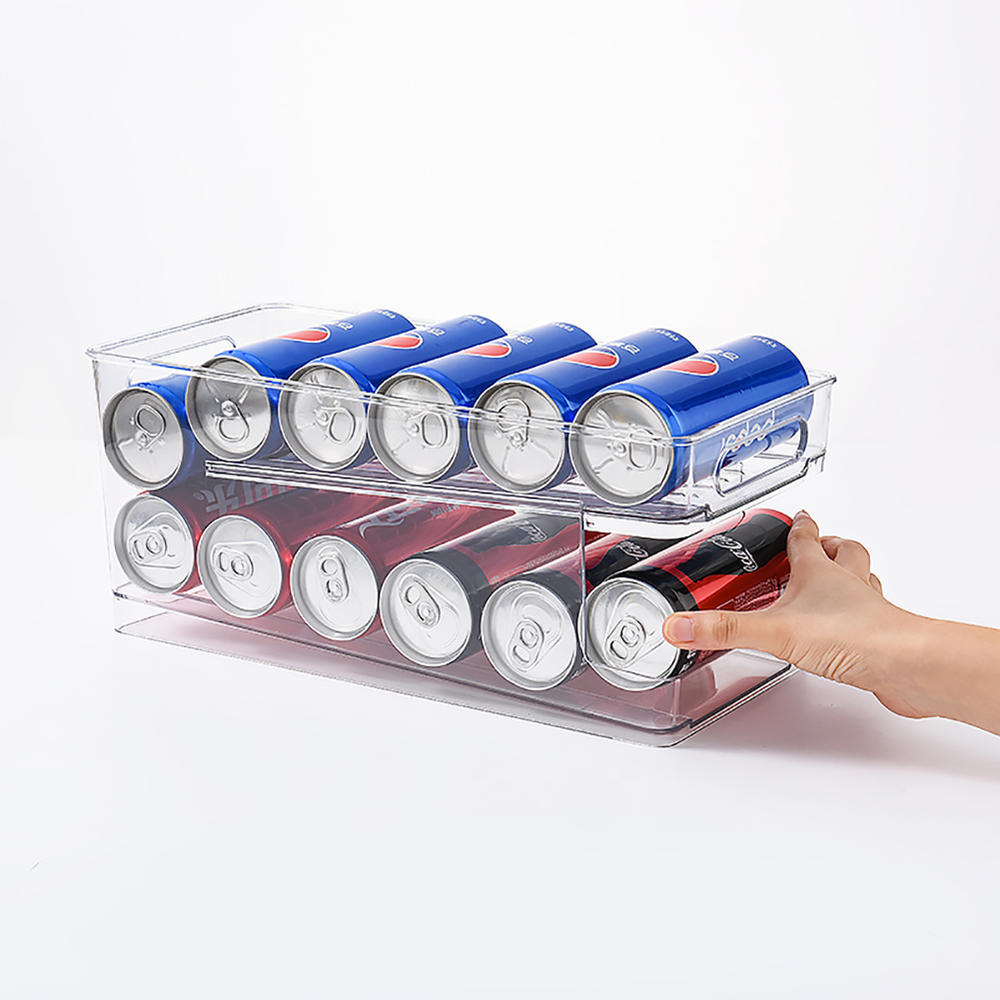 Vandue OnDisplay FIFO Refrigerator Soda/Beer Can Organizer - Stores 12 Cans in Fridge w/Auto Feed