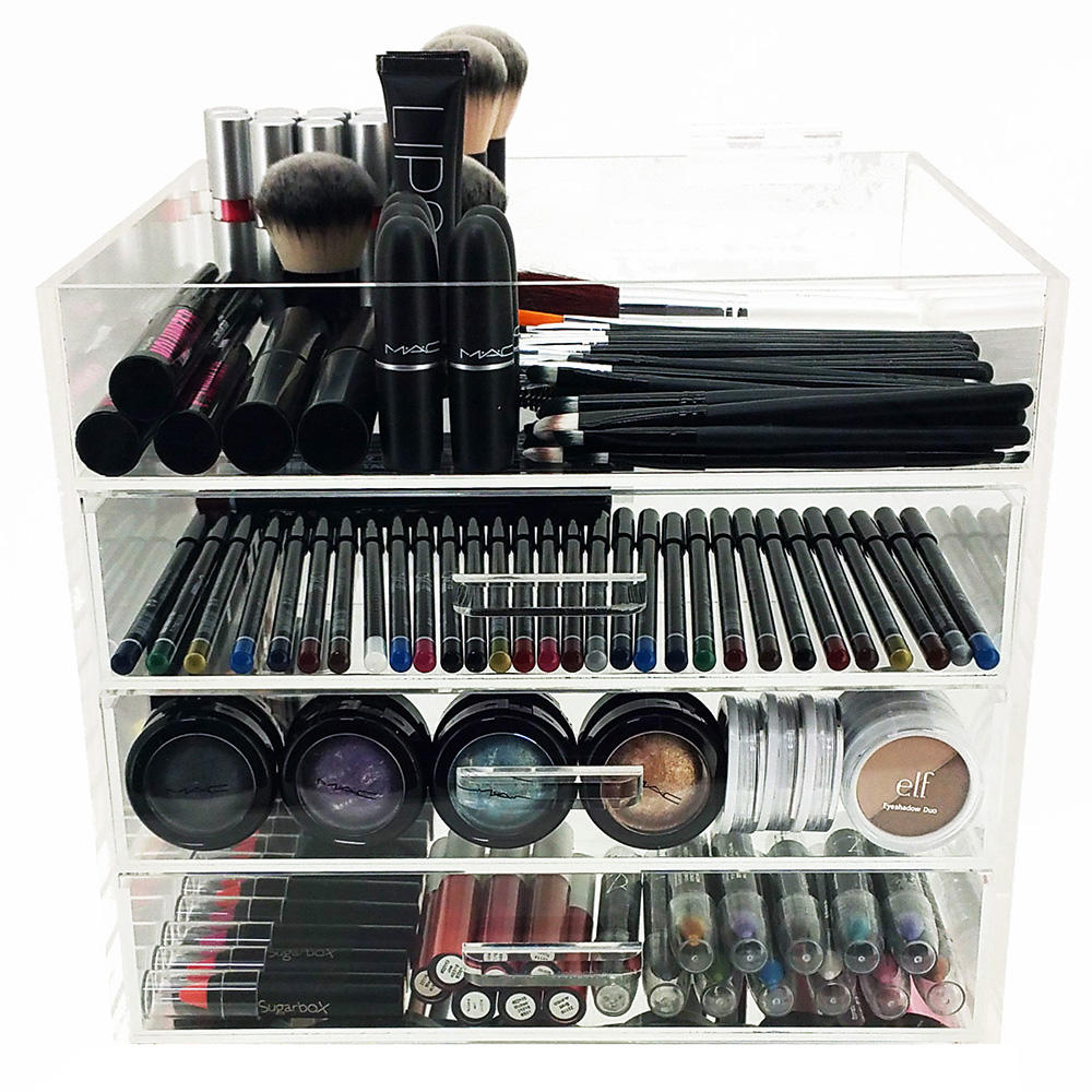Vandue OnDisplay 4 Tier Acrylic Cosmetic/Makeup Organizer