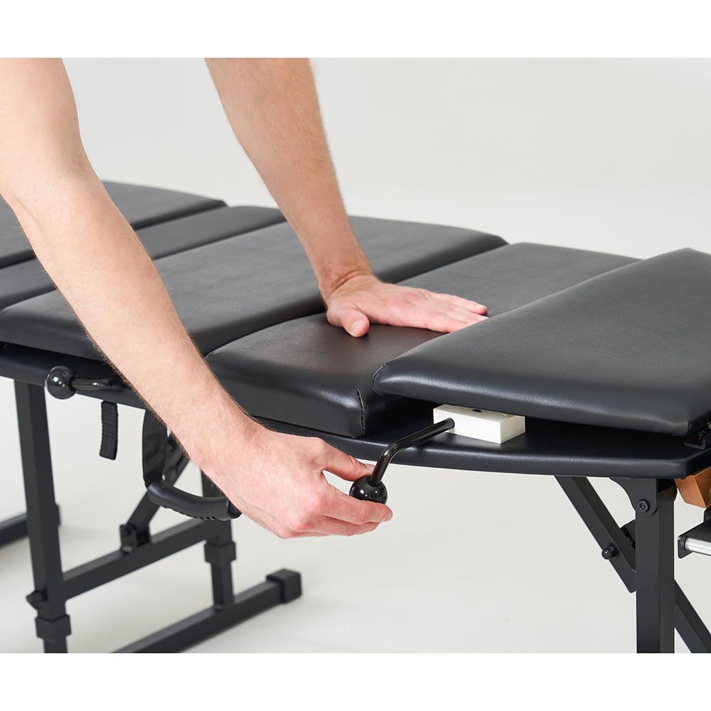 Vandue Sheffield 180 Elite Professional Portable Chiropractic Table - Charcoal