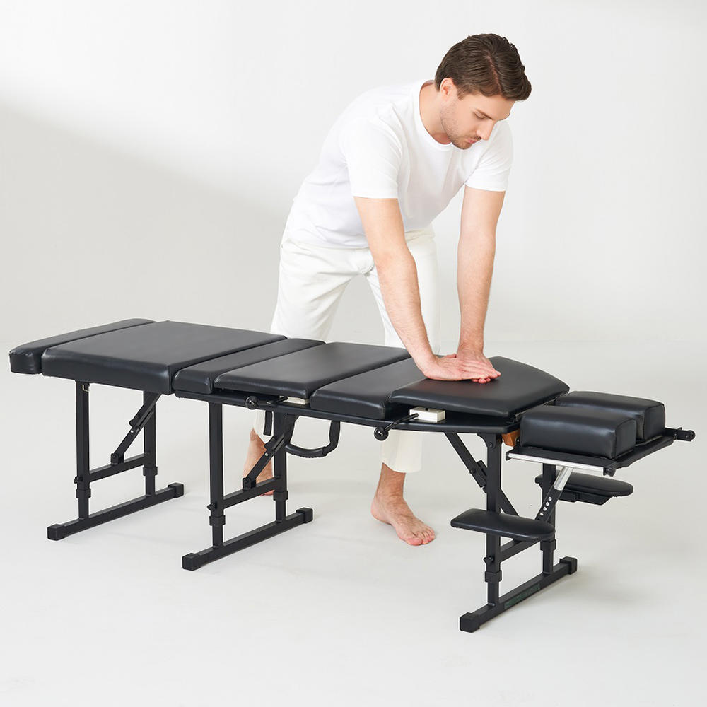 Vandue Sheffield 180 Elite Professional Portable Chiropractic Table - Charcoal