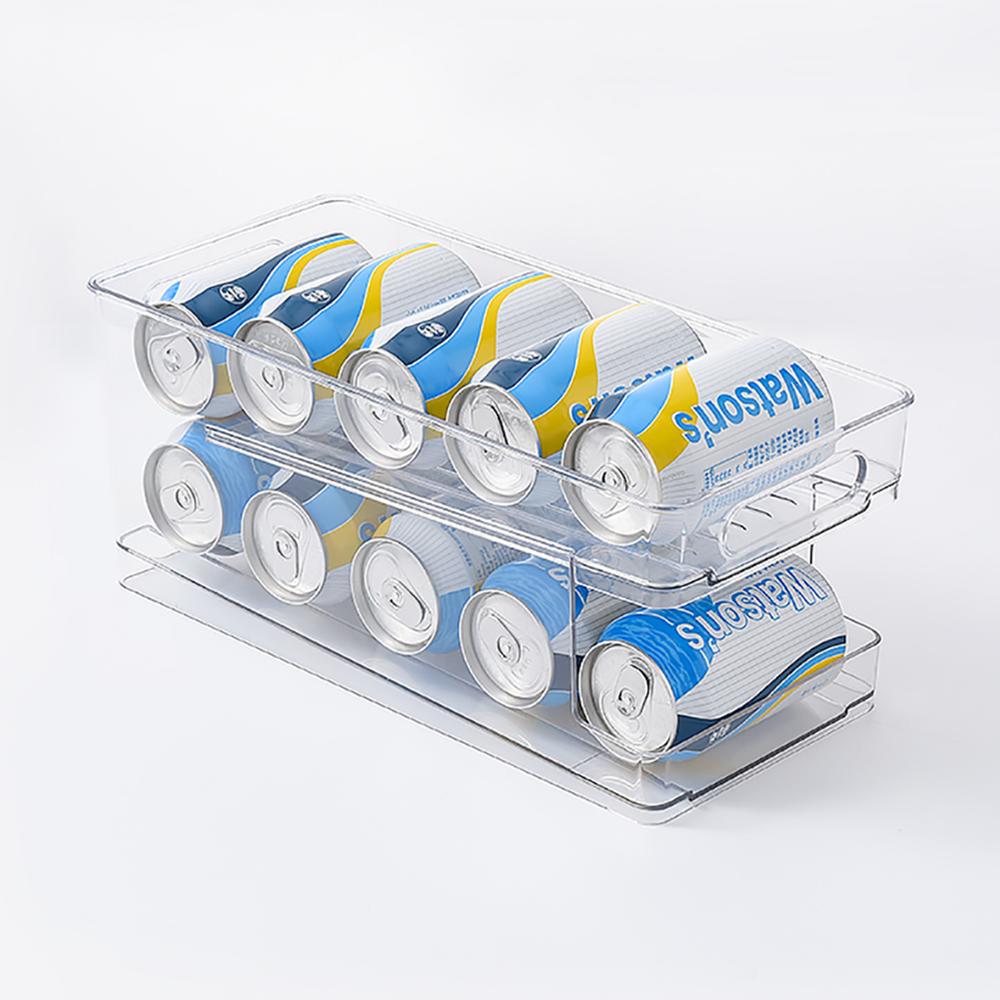 Vandue OnDisplay FIFO Refrigerator Soda/Beer Can Organizer - Stores 12 Cans in Fridge w/Auto Feed