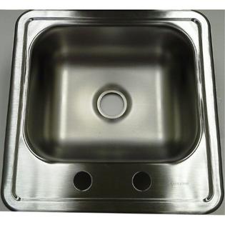 Elkay Nes15152 Neptune Top Mount 2 Hole Single Bowl Kitchen