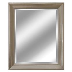 Crl Brushed Nickel Round Mirror Clips Set Head West Transitional Brushed Mirror 29 By 35 Inch Nickel