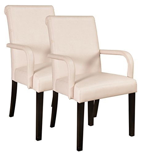 Wood Leg White Accent Chairs Set Of 2 Kings Brand Furniture Accent Parson Chairs With Arms And Solid Wood Legs Set Of 2
