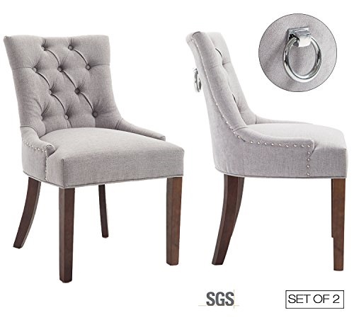 Set Of 2 Modern Tufted Parsons Chair With Solid Wood Legs Zxbswele Set Of 2 Modern Tufted Parsons Chair With Solid Wood Legs Zxbswele Padded Dining Nailhead For Room Living Roo