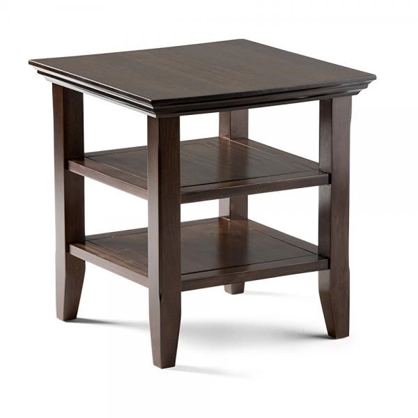 Simpli Home Acadian End Table Rich Brown Simpli Home Acadian End Table Rich Brown