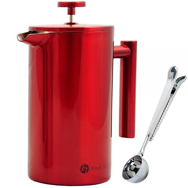 Freshtek Adib015wvjme6 Best Stainless Steel French Press Coffee Freshtek Adib015wvjme6 Best Stainless Steel French Press Coffee Espresso Maker With Markings Won T Break Like Your Gl One Large Insulated For Hot