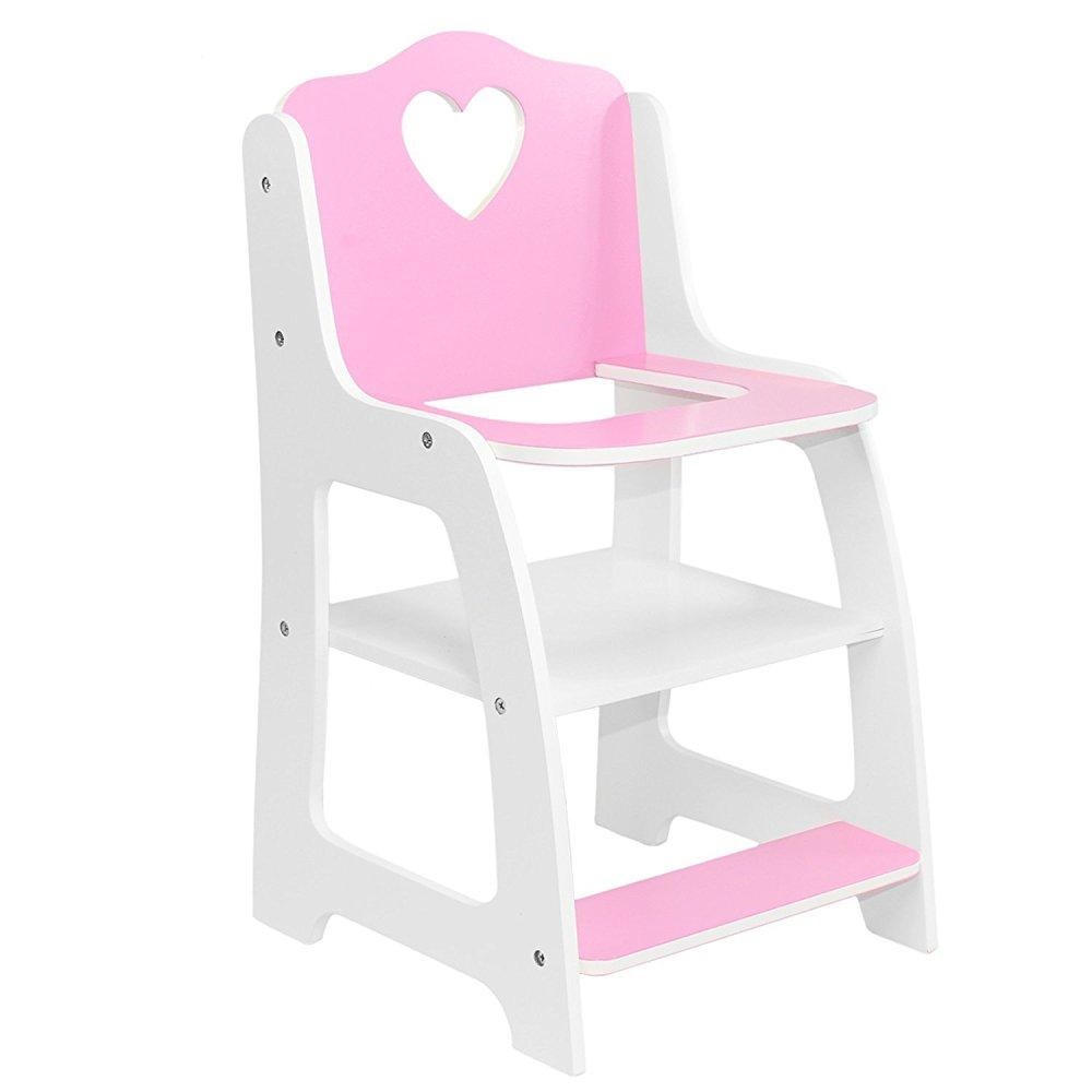 Pink Butterfly Closet Doll High Chair Furniture Fits