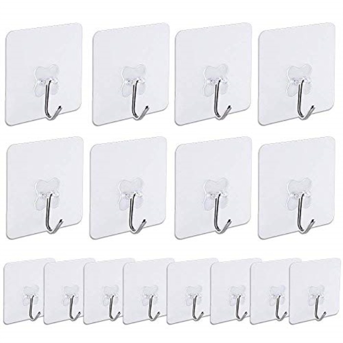 Austor Adhesive Wall Hooks Austor 16 Pack Nail Free Wall