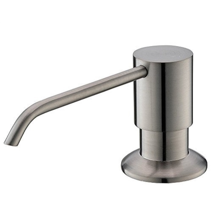 Candyhome Stainless Steel Kitchen Sink Countertop Soap Dispenser Candyhome Stainless Steel Kitchen Sink Countertop Soap Dispenser Built In Hand Pump Large Capacity 17 Oz Bottle