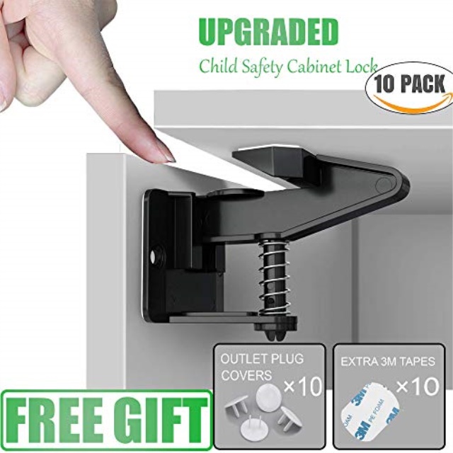 Melard Cabinet Locks Child Safety Baby Proofing For Kitchen Drawers Melard Cabinet Locks Child Safety Baby Proofing For Kitchen Drawers And Cupboard Easy To Install No Tools Or Drilling Needed 10 A
