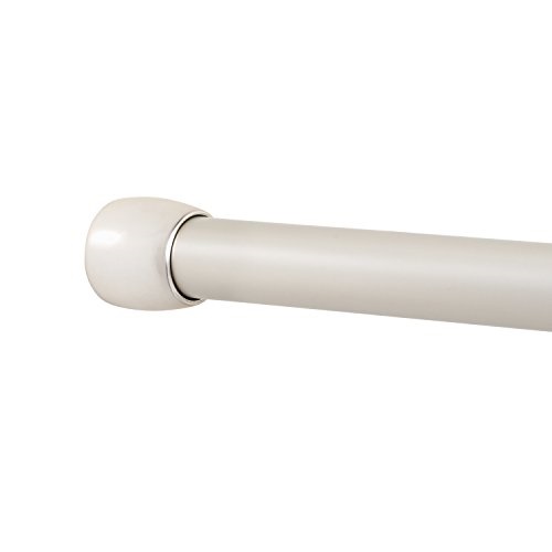 No Rust Shower Rods Zenna Home Neverrust 66 To 110 Inch Shower Rod Nickel