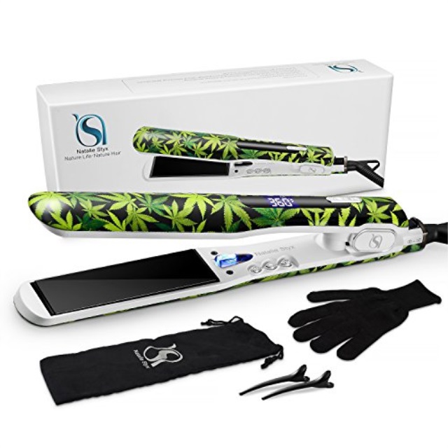 Natalie Styx Titanium Flat Iron Hair Straightener With Dual