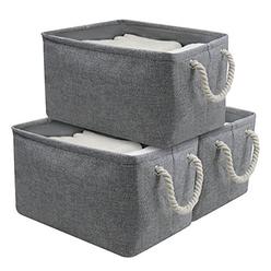 Amj Cotton Storage Basket Container With Strong Cotton Rope Handle Foldable Cabinet Cube Organizer Bin Amj Cotton Storage Basket Container With Strong Cotton Rope Handle Foldable Cabinet Cube Organizer Bin