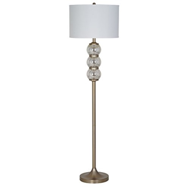 Catalina Lighting Floor Lamps Kmart Catalina Lighting Cecilia 62 Silver Mercury Glass Orb With Metal Stick Floor Lamp Offwhite