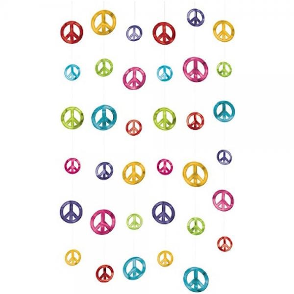 Amscan Groovy 60 S Party Colorful Piece Sign String Decorations