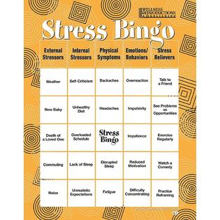Wellness Reproductions and Publishing Stress Bingo Game for Adults