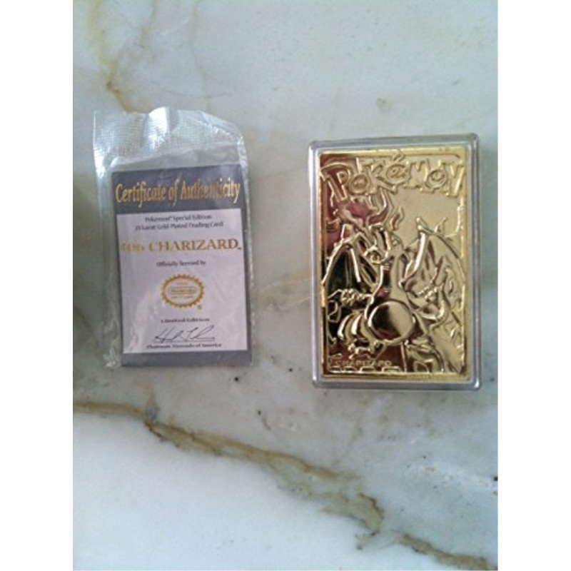 Pokemon Charizard 6 23k Gold Plated Trading Card In Red Ball Limited Edition Pokemon Charizard 6 23k Gold Plated Trading Card In Red Ball Limited Edition