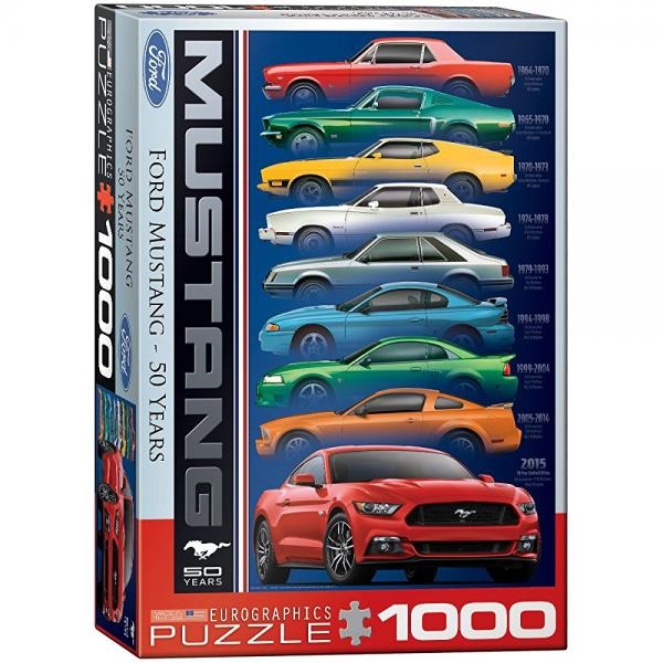 EuroPuzzles EuroGraphics Ford Mustang 9 Model Jigsaw Puzzle 1000Piece