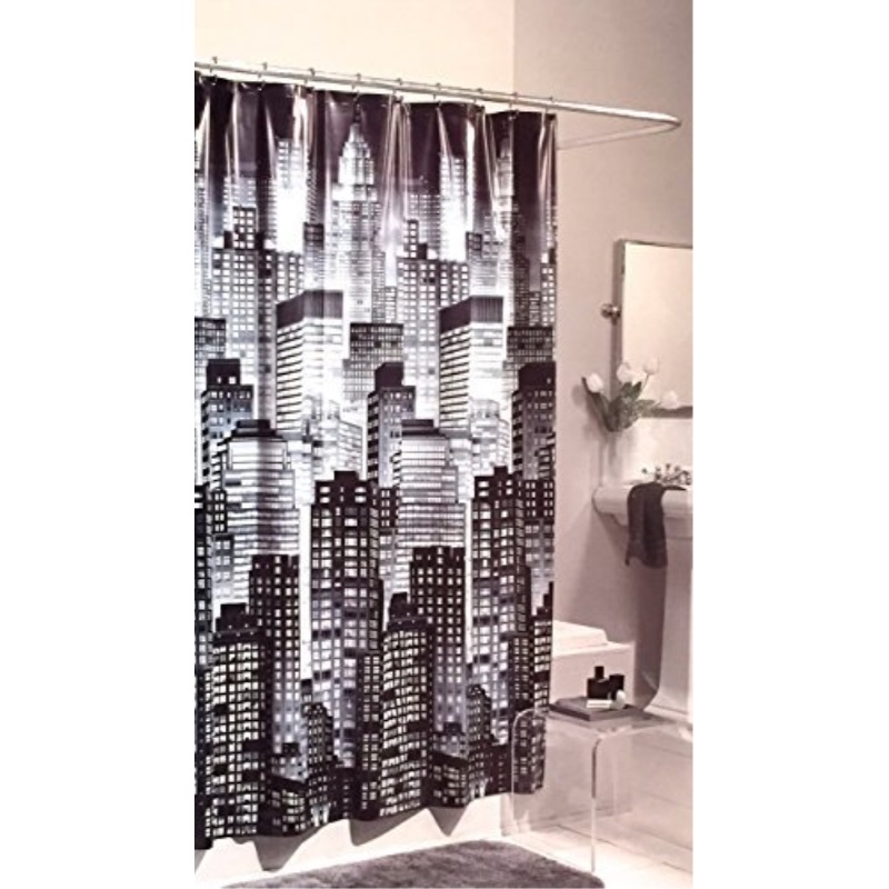 By Appointment City Skyline Skysers Peva Vinyl Shower Curtain By Appointment City Skyline Skysers, City Shower Curtain