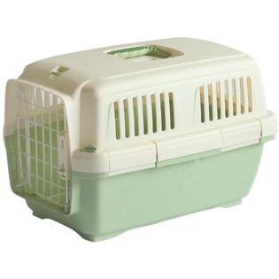 Marchioro Clipper Cayman Small Pet Carrier – Hard-Sided Travel Crate For Cats & Dogs Up To 22lbs, Tan/Yellow
