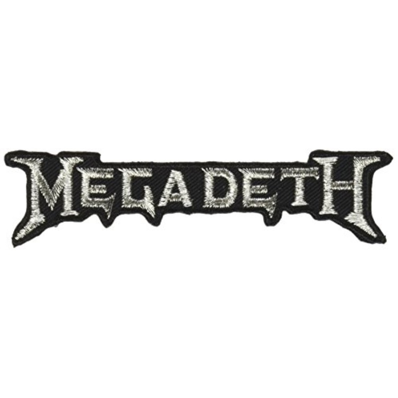 Application Megadeth Silver Logo Patch Novelty