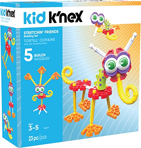 K Nex Knex Kid Stretchin Friends Building Set 23piece Ages 3 Up Preschool Educational Toy Building Set