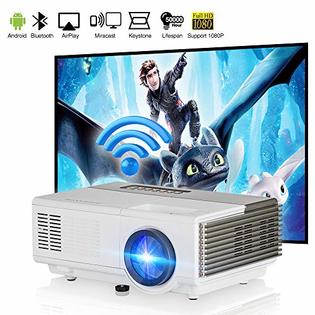 Zcgiobn Mini Projector Wifi Bluetooth 2800 Lumen Support Hd 1080p Led Lcd Wireless Airplay Projector With Iphone Smartphone Laptop Ps4 F Zcgiobn Mini Projector Wifi Bluetooth 2800 Lumen Support Hd 1080p Led Lcd Wireless Airplay Projector With Iphone Smartphone Laptop Ps4 F