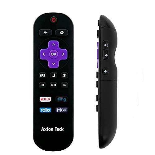 AxionTeck Replacement Insignia NS-RCRUS-16 Smart TV Remote Control with ROKU Built in Function.