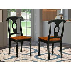 East West Furniture Napoleon Styled, Napoleon Dining Chair Black Leather