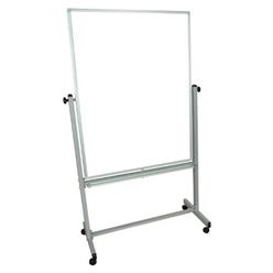Luxor Mobile MB3648WW Dry Erase Double-Sided Magnetic Whiteboard with Aluminum Frame and Stand,36"W x 48"H