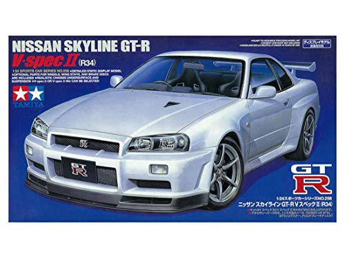 Tamiya Nissan Skyline Gt R R34 V Spec Ii 1 24 Scale Model Kit Tamiya Nissan Skyline Gt R R34 V Spec Ii 1 24 Scale Model Kit