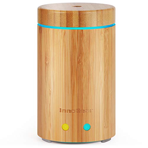InnoGear Upgraded Real Bamboo Essential Oil Diffuser Ultrasonic Aroma  Aromatherapy Diffusers Cool Mist Humidifier with Intermitt