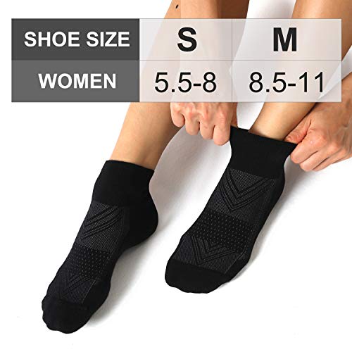 cs celersport CelerSport 6 Pack Womens Ankle Socks with Cushion, Sport Athletic  Running Socks Gift for